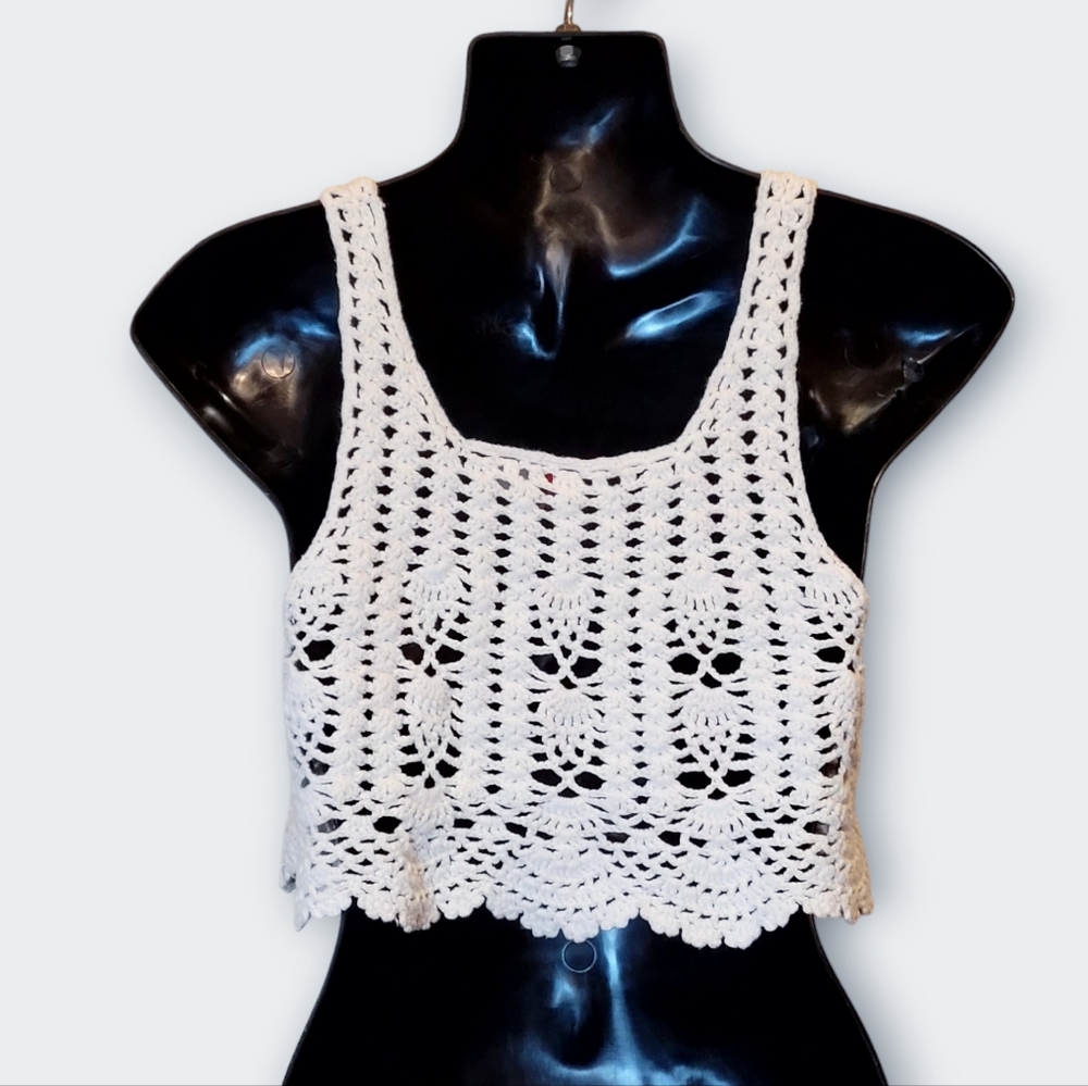 🛍️𝔻𝕀𝕍𝕀𝔻𝔼𝔻 - ℂ𝕣𝕠𝕔𝕙𝕖𝕥 ℂ𝕣𝕠𝕡 𝕋𝕠𝕡 - Picture 4 of 8